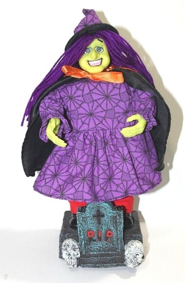 Vintage Disco Creepy Pal Rapping Witch Figure 1999 TL Toys Halloween Decoration - Picture 2 of 10